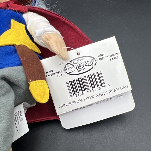 Disney Store 8" Snow White Bean Bag Plush Set of 3 Prince Witch Dolls with tags - Picture 14 of 16